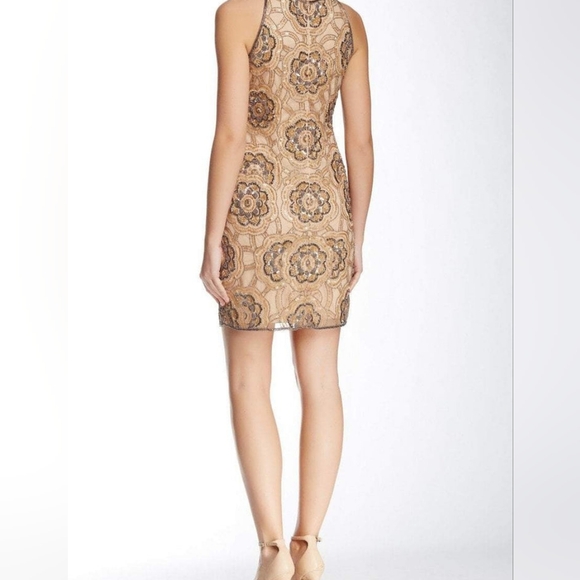 Adrianna Papell - Embellished Jewel Sheath Dress - Picture 2 of 5